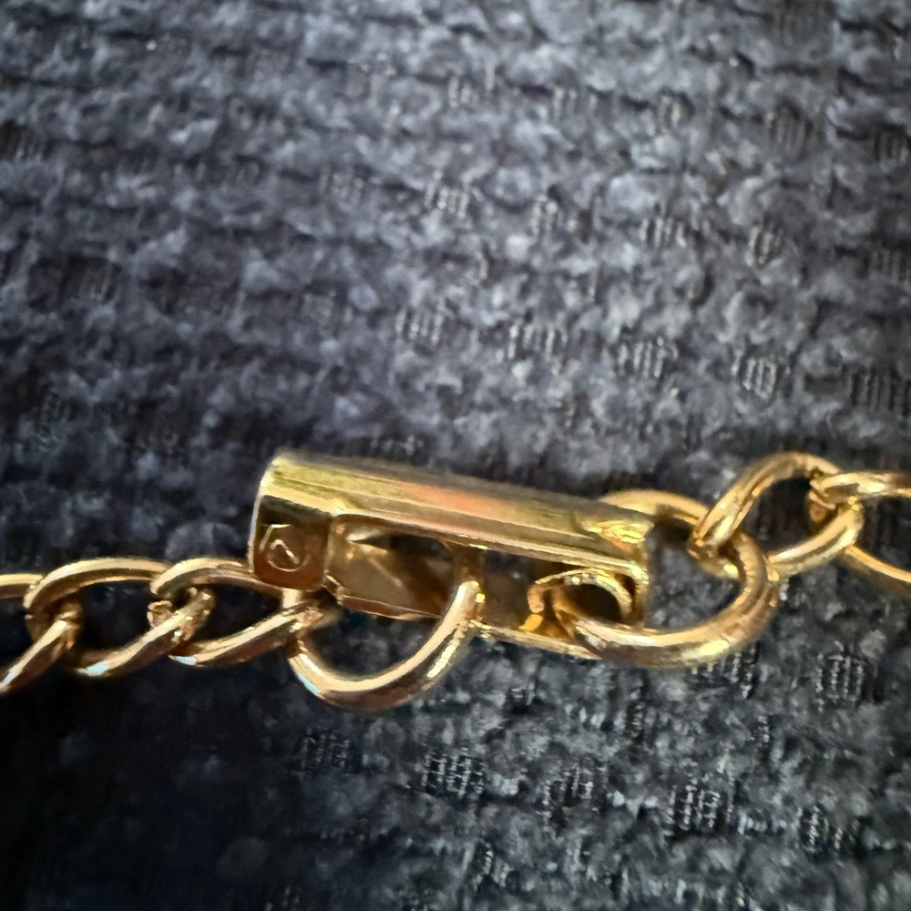 Vintage Gold Charm Bracelet with Engraved bible verses inspirational - Picture 4 of 4